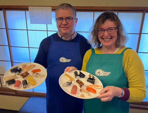 Private sushi making class with a Japanese sushi master