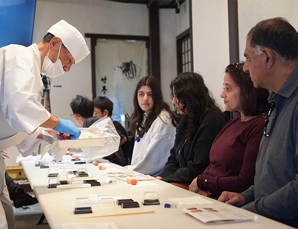 Hands-on wagashi making workshop with matcha in Japan