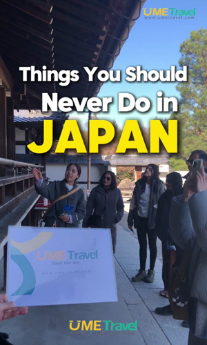 Things you should never do in Japan