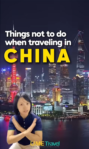 Things not to do when traveling in China