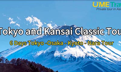 6 Days Tokyo and Kansai Classic Tour！
