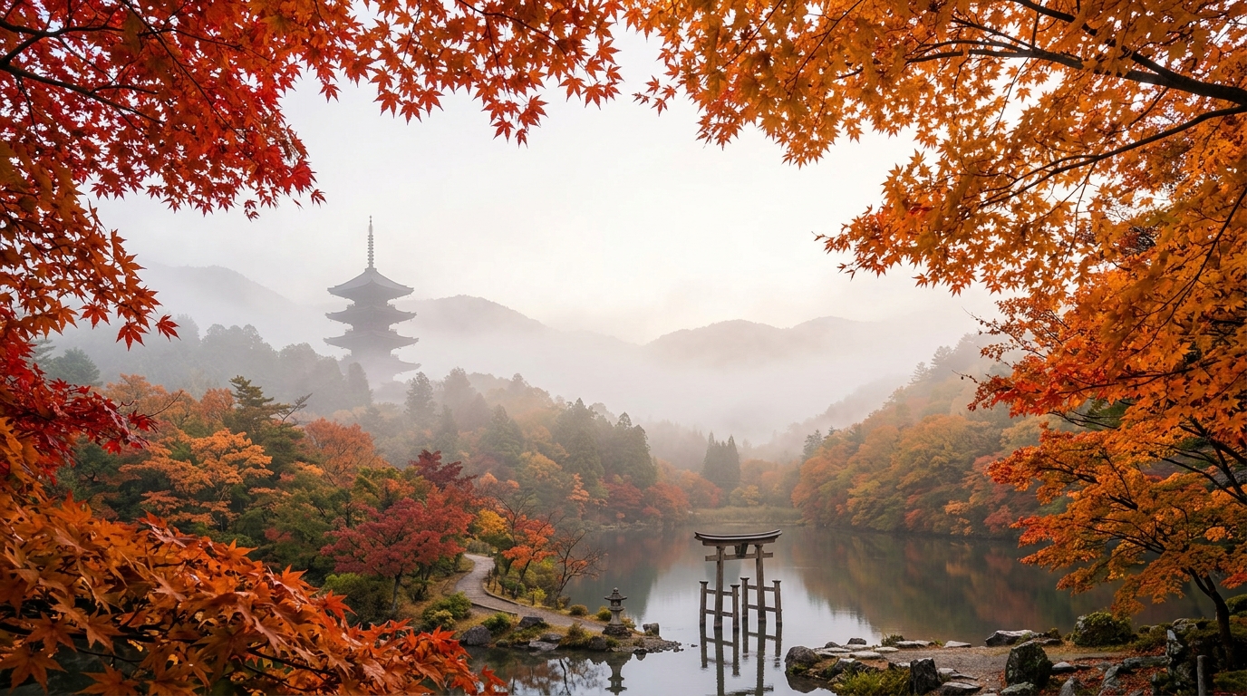 Japanese Cultural Experiences Autumn Foliage Atmosphere