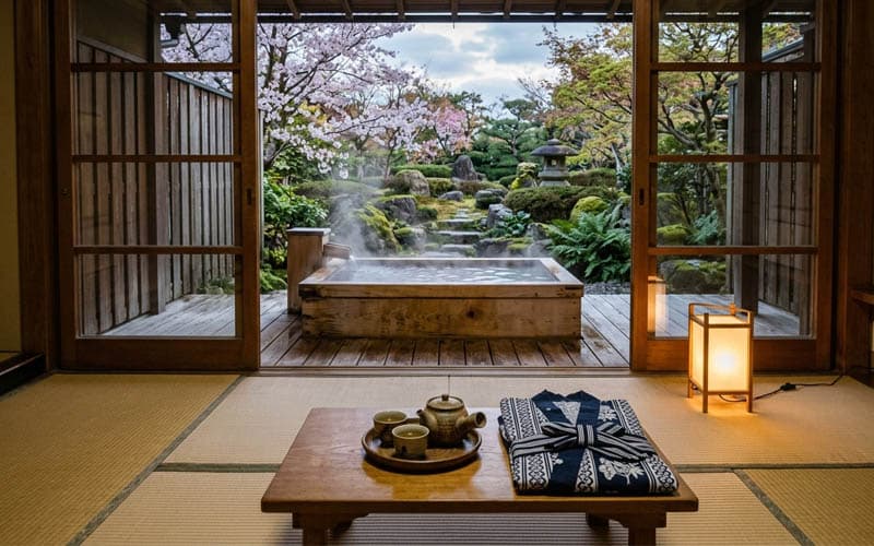 Stay at a Ryokan in Spring