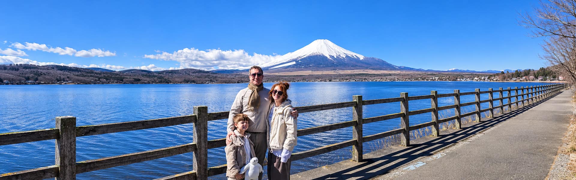 Family travelers enjoying private customized Japan vacation and cultural tour