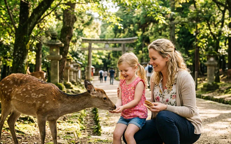 Deer Feeding in Nara Park