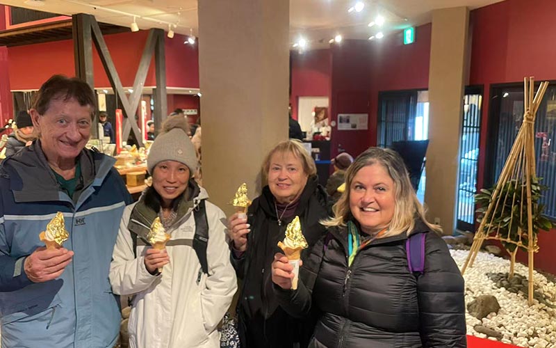 Gold Leaf Ice Cream in Kanazawa