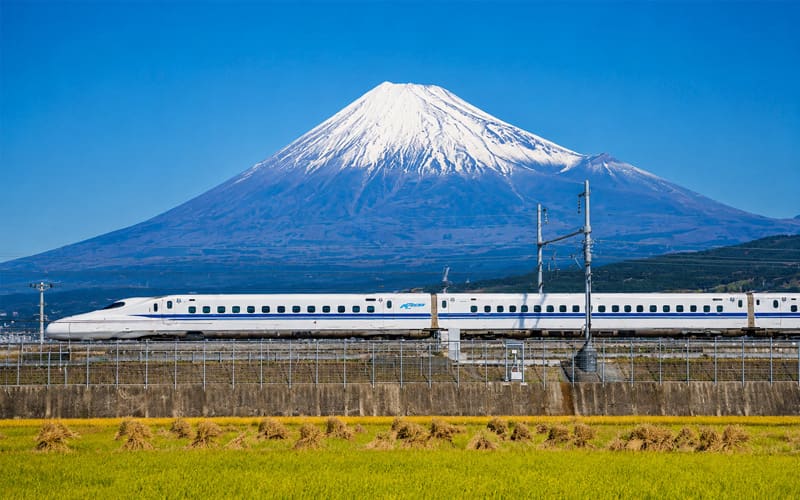 Ride the Shinkansen and enjoy scenic views