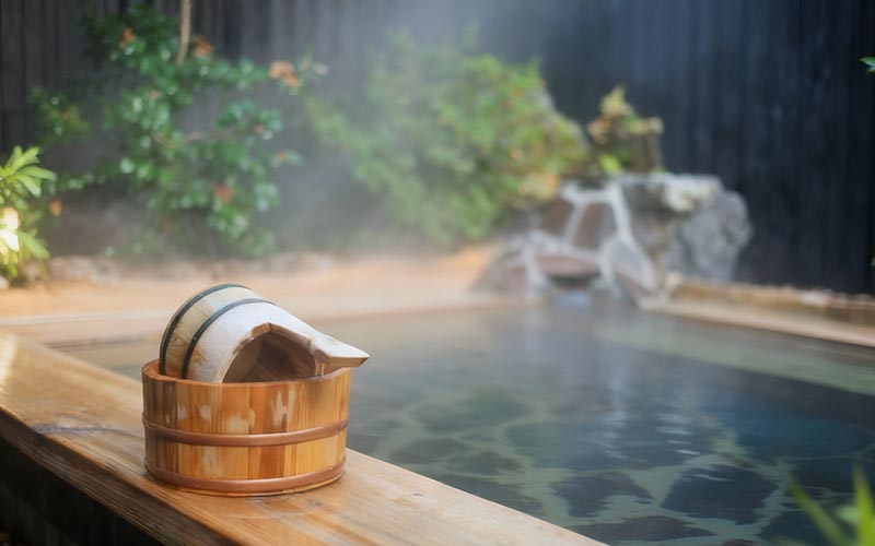 Stay in a hot spring ryokan